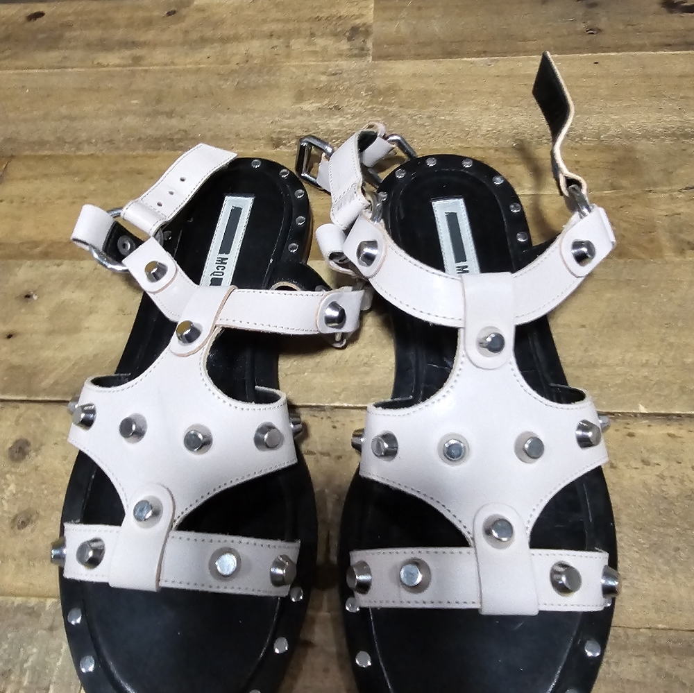 Pink Alexander McQueen Stud Flat Sandal